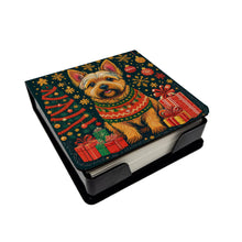 Load image into Gallery viewer, Norwich Terrier Christmas PU Leather Note Paper Holder