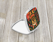 Load image into Gallery viewer, Norwich Terrier Christmas Compact Mirror – Stylish Purse Mirror with Artistic Covers