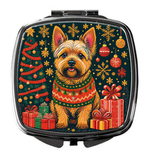 Load image into Gallery viewer, Norwich Terrier Christmas Compact Mirror – Stylish Purse Mirror with Artistic Covers