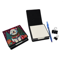 Load image into Gallery viewer, Old English Sheepdog Christmas PU Leather Note Paper Holder