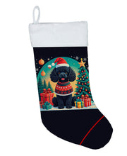 Load image into Gallery viewer, Black Toy Poodle Christmas Christmas Stocking