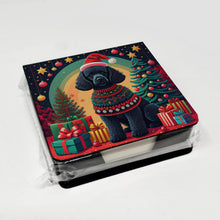 Load image into Gallery viewer, Black  Poodle Christmas PU Leather Note Paper Holder