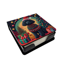Load image into Gallery viewer, Black  Poodle Christmas PU Leather Note Paper Holder
