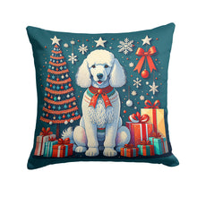 Load image into Gallery viewer, White Poodle Christmas Fabric Decorative Pillow