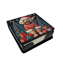 Load image into Gallery viewer, Apricot Toy Poodle Christmas PU Leather Note Paper Holder