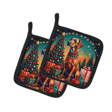 Load image into Gallery viewer, Rhodesian Ridgeback Christmas Pot Holders - Set of 2 Decorative Kitchen Helpers | Made in the USA