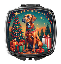 Load image into Gallery viewer, Rhodesian Ridgeback Christmas Compact Mirror – Stylish Purse Mirror with Artistic Covers