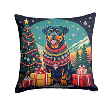 Load image into Gallery viewer, Rottweiler Christmas Fabric Decorative Pillow