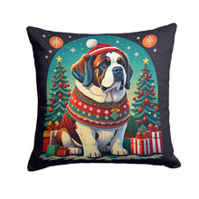 Load image into Gallery viewer, Saint Bernard Christmas Fabric Decorative Pillow