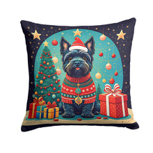 Load image into Gallery viewer, Scottish Terrier Christmas Fabric Decorative Pillow