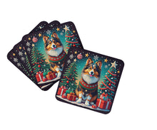 Load image into Gallery viewer, Sheltie Christmas Coasters - Set of 4 Lightweight Foam, Absorbent Drink Coasters