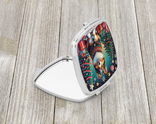 Load image into Gallery viewer, Sheltie Christmas Compact Mirror – Stylish Purse Mirror with Artistic Covers
