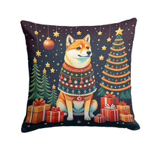 Load image into Gallery viewer, Shiba Inu Christmas Fabric Decorative Pillow