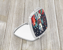 Load image into Gallery viewer, Siberian Husky Christmas Compact Mirror – Stylish Purse Mirror with Artistic Covers