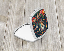 Load image into Gallery viewer, Silky Terrier Christmas Compact Mirror – Stylish Purse Mirror with Artistic Covers