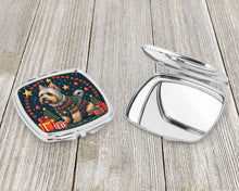 Load image into Gallery viewer, Silky Terrier Christmas Compact Mirror – Stylish Purse Mirror with Artistic Covers
