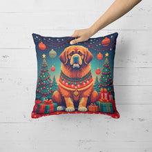 Load image into Gallery viewer, Tibetan Mastiff Christmas Throw Pillow - 14x14 Decorative Pillow – Art for Your Home &amp; Patio