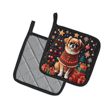 Load image into Gallery viewer, Tibetan Spaniel Christmas Pot Holders - Set of 2 Decorative Kitchen Helpers | Made in the USA