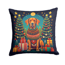 Load image into Gallery viewer, Vizsla Christmas Fabric Decorative Pillow
