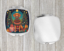 Load image into Gallery viewer, Vizsla Christmas Compact Mirror – Stylish Purse Mirror with Artistic Covers