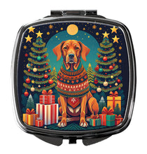 Load image into Gallery viewer, Vizsla Christmas Compact Mirror – Stylish Purse Mirror with Artistic Covers