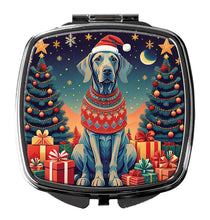 Load image into Gallery viewer, Weimaraner Christmas Compact Mirror – Stylish Purse Mirror with Artistic Covers