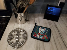 Load image into Gallery viewer, Westie Christmas Pot Holders - Set of 2 Decorative Kitchen Helpers | Made in the USA