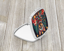 Load image into Gallery viewer, Yorkie Yorkshire Terrier Christmas Compact Mirror – Stylish Purse Mirror with Artistic Covers