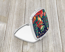 Load image into Gallery viewer, Alligator Christmas Compact Mirror – Stylish Purse Mirror with Artistic Covers