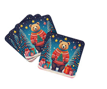 Load image into Gallery viewer, Bear Christmas Foam Coaster
