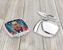 Load image into Gallery viewer, Bear Christmas Compact Mirror – Stylish Purse Mirror with Artistic Covers