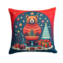 Load image into Gallery viewer, Bear Christmas Throw Pillow - 14x14 Decorative Pillow – Art for Your Home &amp; Patio