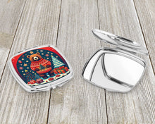 Load image into Gallery viewer, Bear Christmas Compact Mirror – Stylish Purse Mirror with Artistic Covers