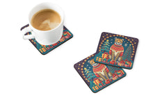 Load image into Gallery viewer, Cheetah Christmas Foam Coaster