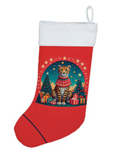 Load image into Gallery viewer, Cheetah Christmas Christmas Stocking