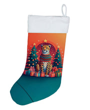 Load image into Gallery viewer, Cheetah Christmas Christmas Stocking