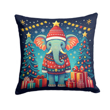 Load image into Gallery viewer, Elephant Christmas Fabric Decorative Pillow