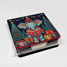 Load image into Gallery viewer, Elephant Christmas PU Leather Note Paper Holder