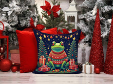 Load image into Gallery viewer, Frog Christmas Fabric Decorative Pillow