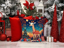Load image into Gallery viewer, Giraffe Christmas Fabric Decorative Pillow