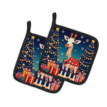 Load image into Gallery viewer, Giraffe Christmas Pot Holders - Set of 2 Decorative Kitchen Helpers | Made in the USA