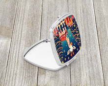 Load image into Gallery viewer, Giraffe Christmas Compact Mirror – Stylish Purse Mirror with Artistic Covers
