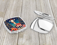 Load image into Gallery viewer, Giraffe Christmas Compact Mirror – Stylish Purse Mirror with Artistic Covers