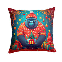 Load image into Gallery viewer, Gorilla Christmas Fabric Decorative Pillow