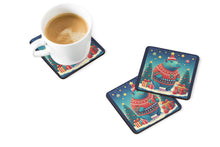Load image into Gallery viewer, Hippopotamus Christmas Foam Coaster