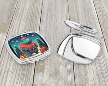 Load image into Gallery viewer, Hippopotamus Christmas Compact Mirror – Stylish Purse Mirror with Artistic Covers