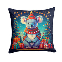 Load image into Gallery viewer, Koala Christmas Throw Pillow - 14x14 Decorative Pillow – Art for Your Home &amp; Patio