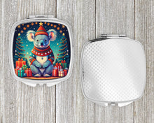 Load image into Gallery viewer, Koala Christmas Compact Mirror – Stylish Purse Mirror with Artistic Covers