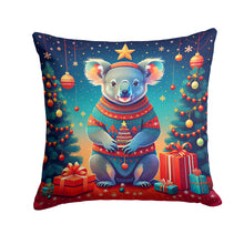 Load image into Gallery viewer, Koala Christmas Throw Pillow - 14x14 Decorative Pillow – Art for Your Home &amp; Patio