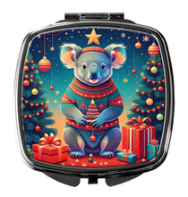 Load image into Gallery viewer, Koala Christmas Compact Mirror – Stylish Purse Mirror with Artistic Covers
